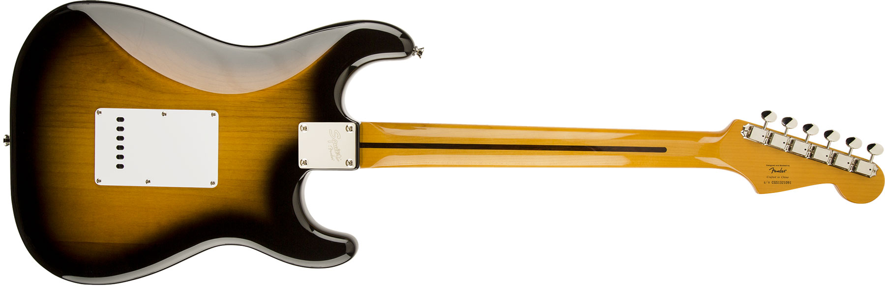 Squier Strat Classic Vibe '50s Lh Gaucher Mn - 2-color Sunburst - Left-handed electric guitar - Variation 3