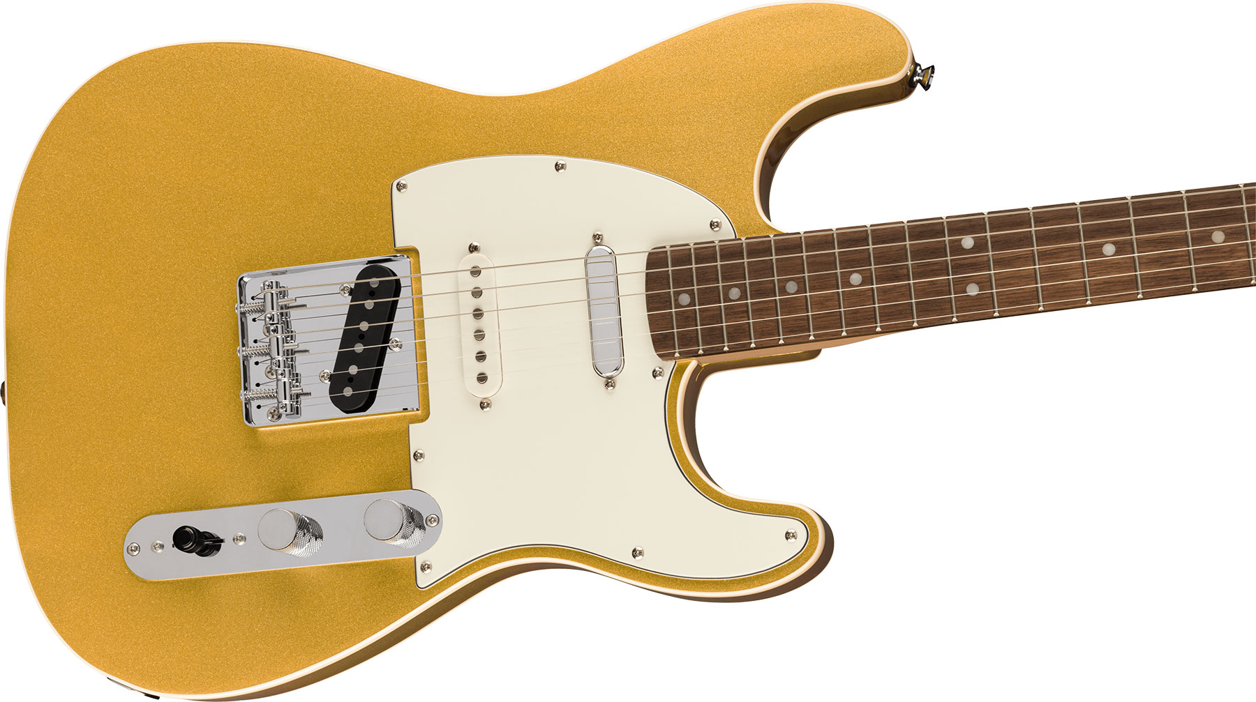 Squier Strat Custom Nashville Paranormal Series 3s Ht Lau - Aztec Gold - Str shape electric guitar - Variation 2