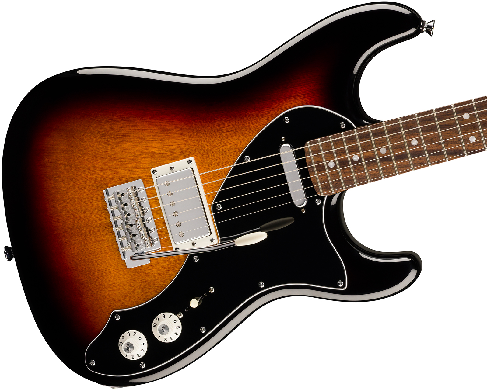 Squier Strat Deluxe Paranormal Hs Trem Lau - 3-color Sunburst - Str shape electric guitar - Variation 2