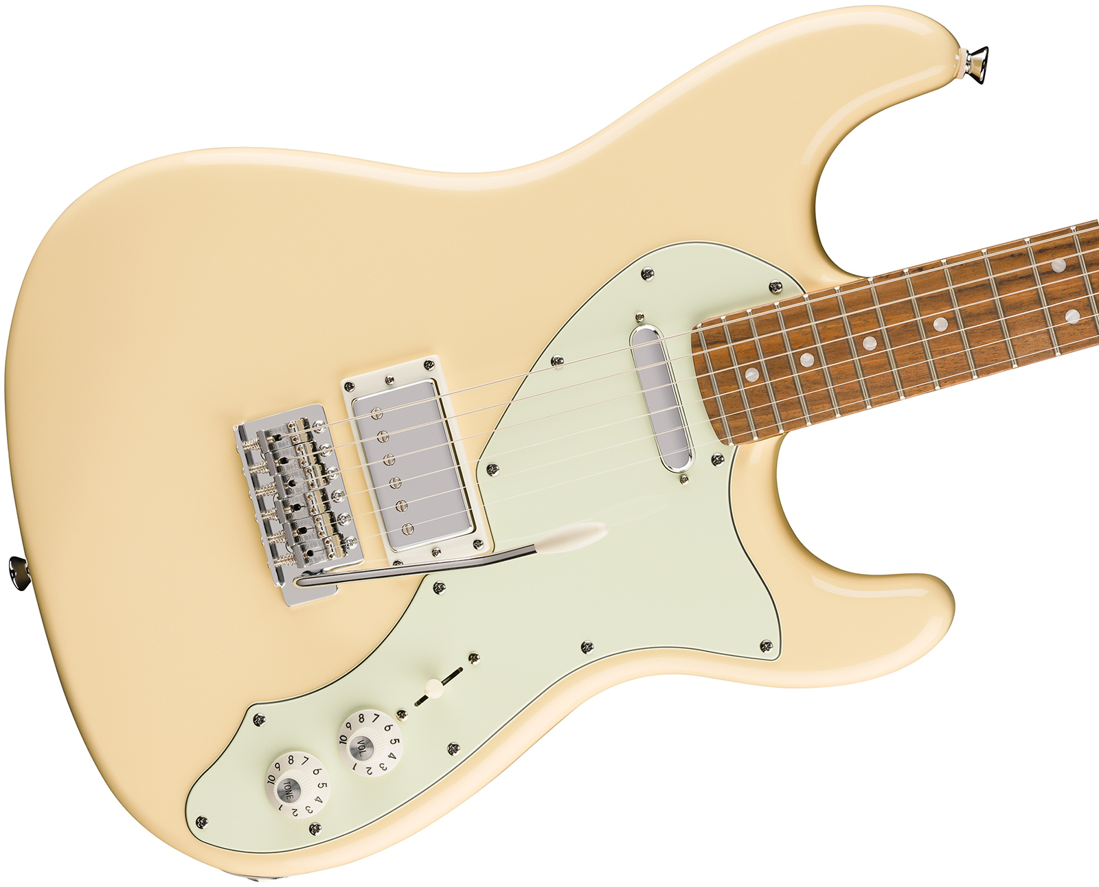 Squier Strat Deluxe Paranormal Hs Trem Lau - Vintage White - Str shape electric guitar - Variation 2