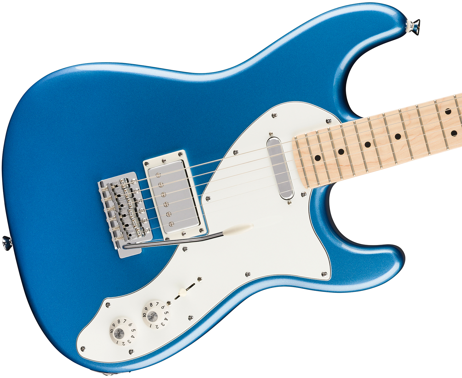 Squier Strat Deluxe Paranormal Hs Trem Mn - Lake Placid Blue - Str shape electric guitar - Variation 2