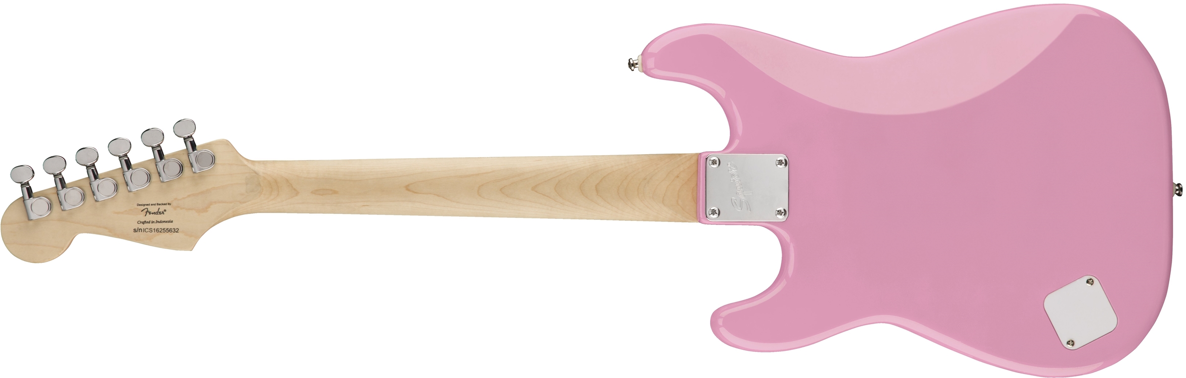 Squier Strat Mini V2 Sss Ht Rw - Pink - Electric guitar for kids - Variation 1
