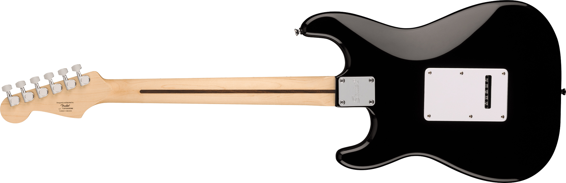 Squier Strat Sonic 3s Trem Mn - Black - Str shape electric guitar - Variation 1