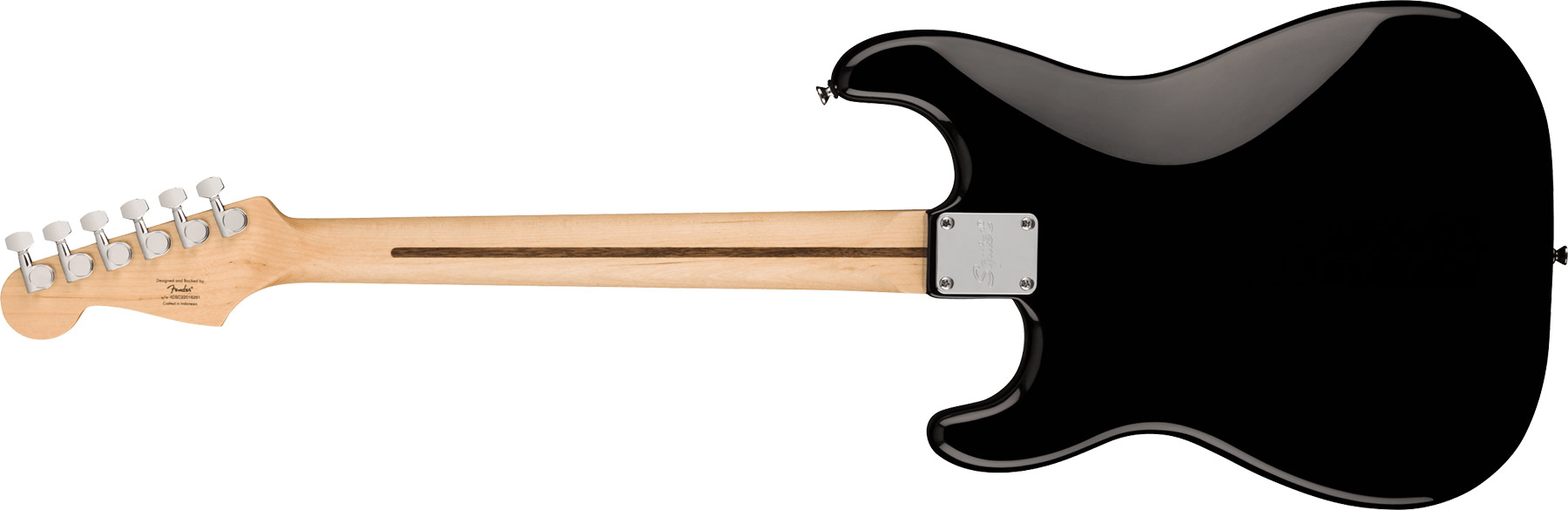 Squier Strat Sonic Hardtail H Ht Lau - Black - Str shape electric guitar - Variation 1
