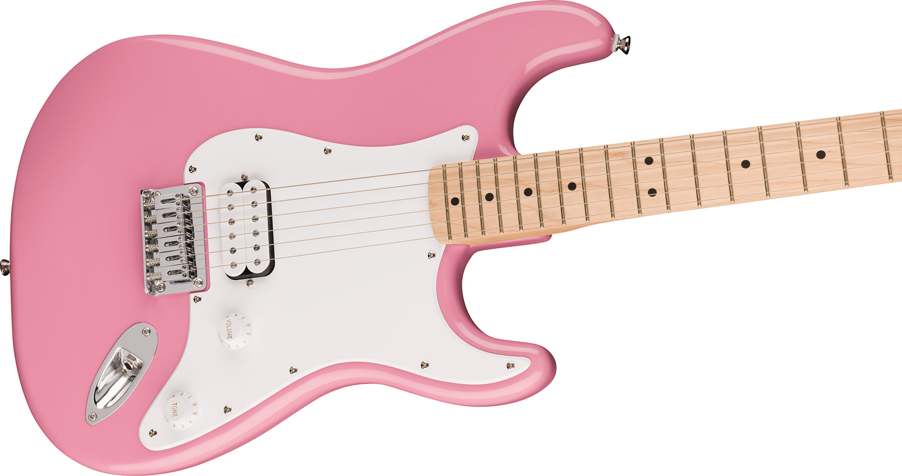 Squier Strat Sonic Hardtail H Ht Mn - Flash Pink - Str shape electric guitar - Variation 2