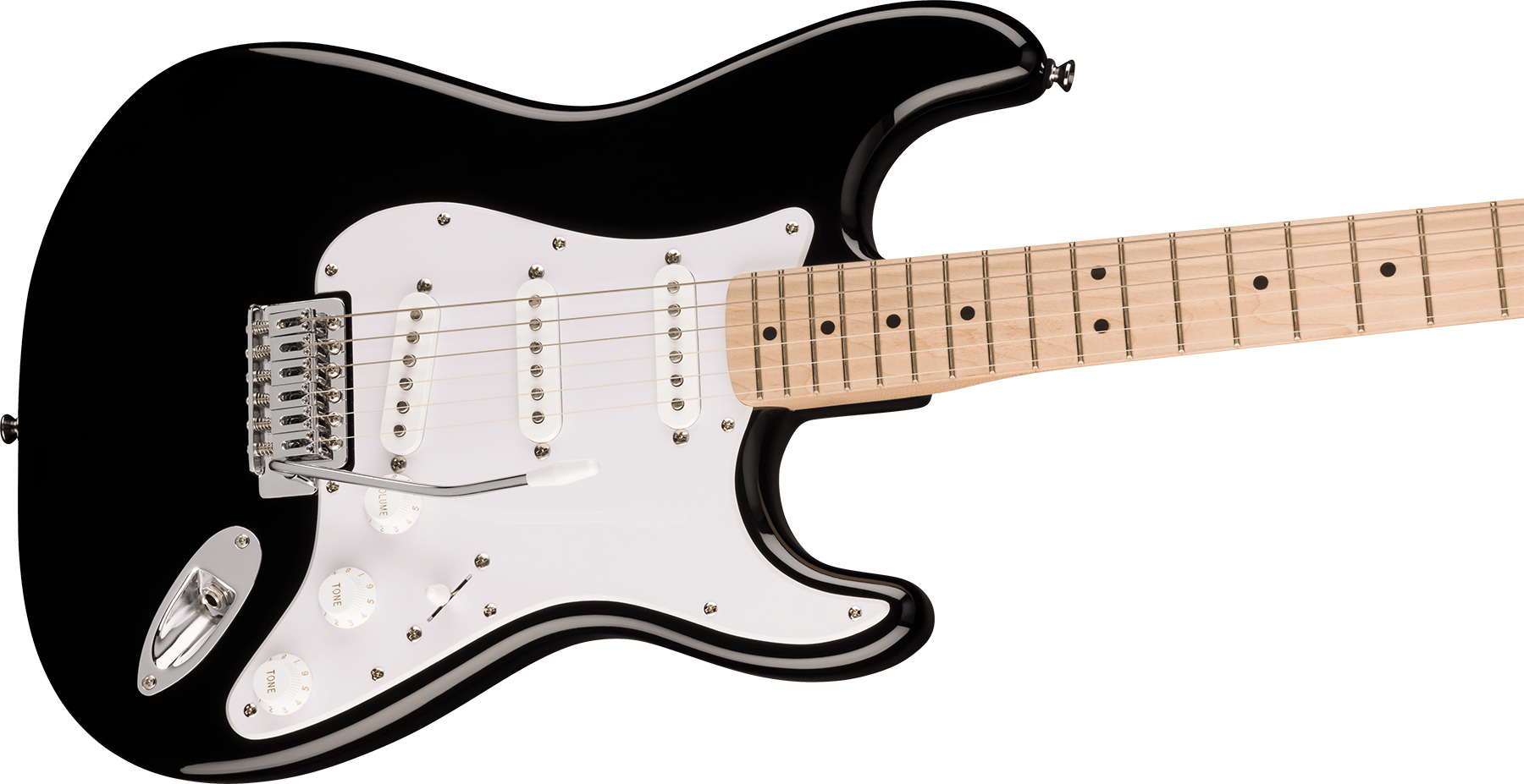 Squier Strat Sonic Lh Gaucher 3s Trem Mn - Black - Left-handed electric guitar - Variation 2