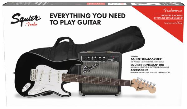 Electric guitar set Squier Stratocaster Pack 2018 - black