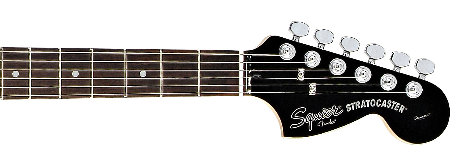 Squier Black & Chrome Standard Strat Hss (rw) - Black - Str shape electric guitar - Variation 3