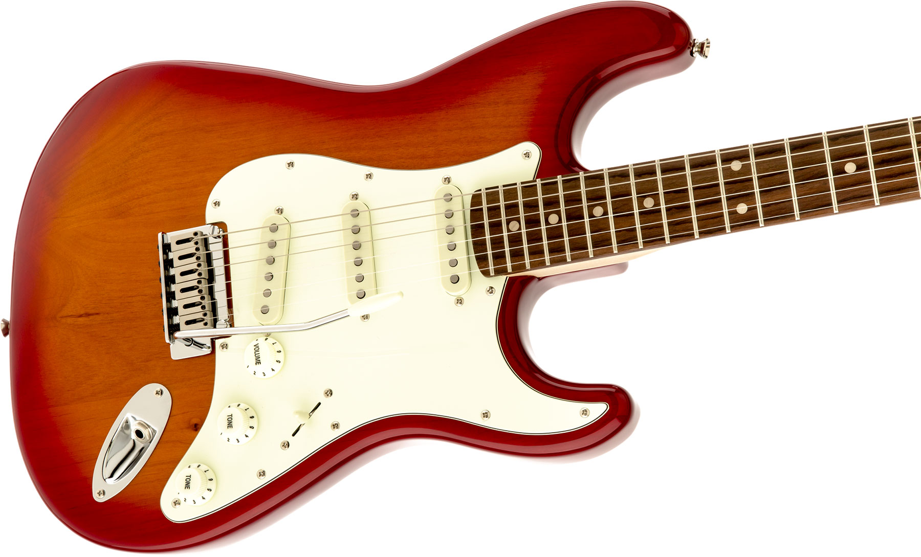 Squier Strat Standard Lau - Cherry Sunburst - Str shape electric guitar - Variation 2