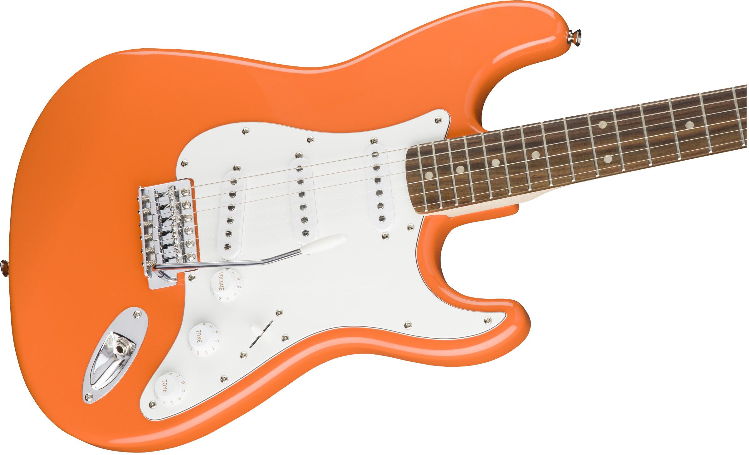 Squier Strat Affinity Series 3s Lau - Competition Orange - Str shape electric guitar - Variation 2