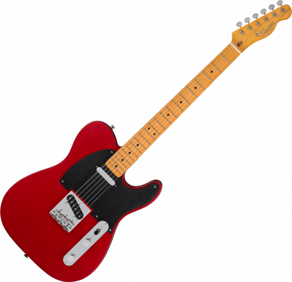 Solid body electric guitar Squier 40th Anniversary Telecaster Vintage Edition - Satin dakota red