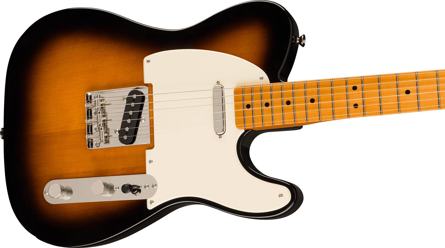 Squier Tele '50s Parchment Pickguard Classic Vibe Fsr 2s Ht Mn - 2-color Sunburst - Tel shape electric guitar - Variation 2