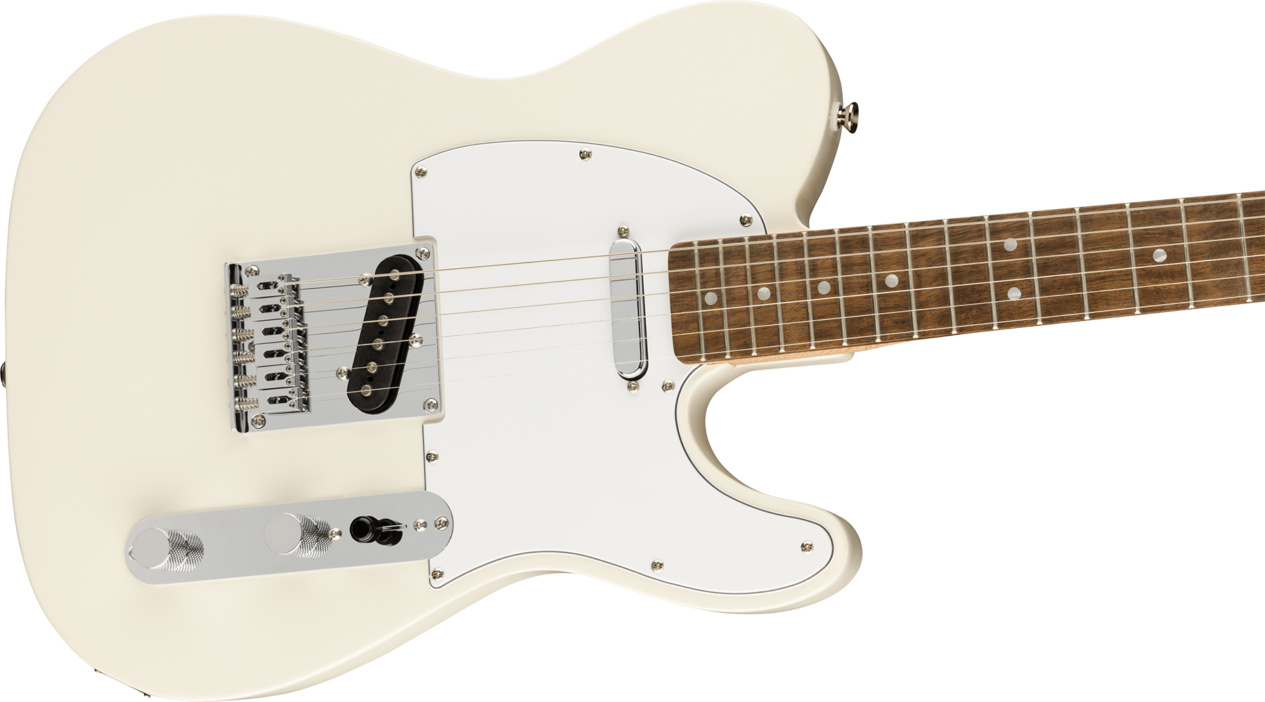 Squier Tele Affinity 2021 2s Lau - Olympic White - Tel shape electric guitar - Variation 2