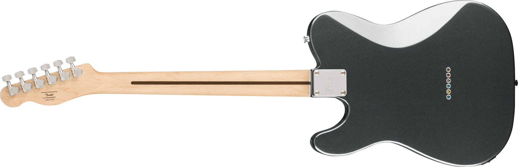Squier Tele Affinity Deluxe 2021 Hh Ht Lau - Charcoal Frost Metallic - Tel shape electric guitar - Variation 1