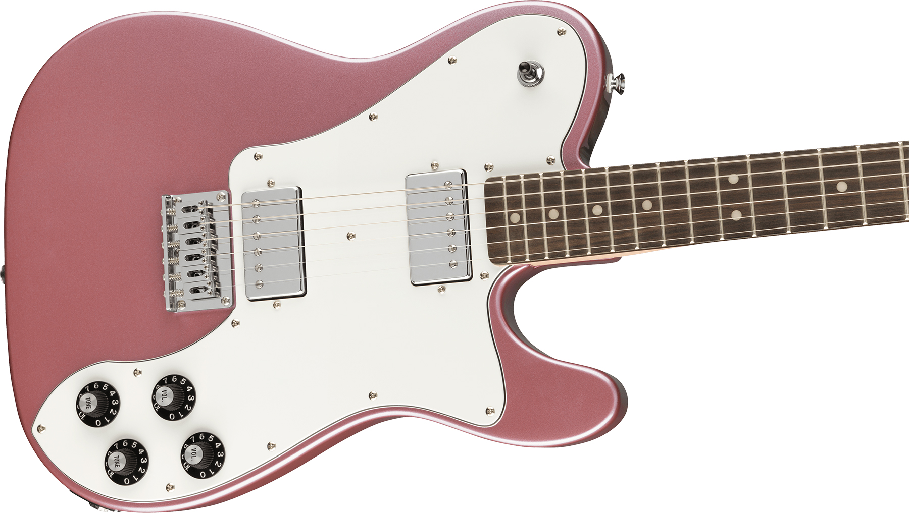 Squier Tele Affinity Deluxe 2021 Hh Ht Lau - Burgundy Mist - Tel shape electric guitar - Variation 2