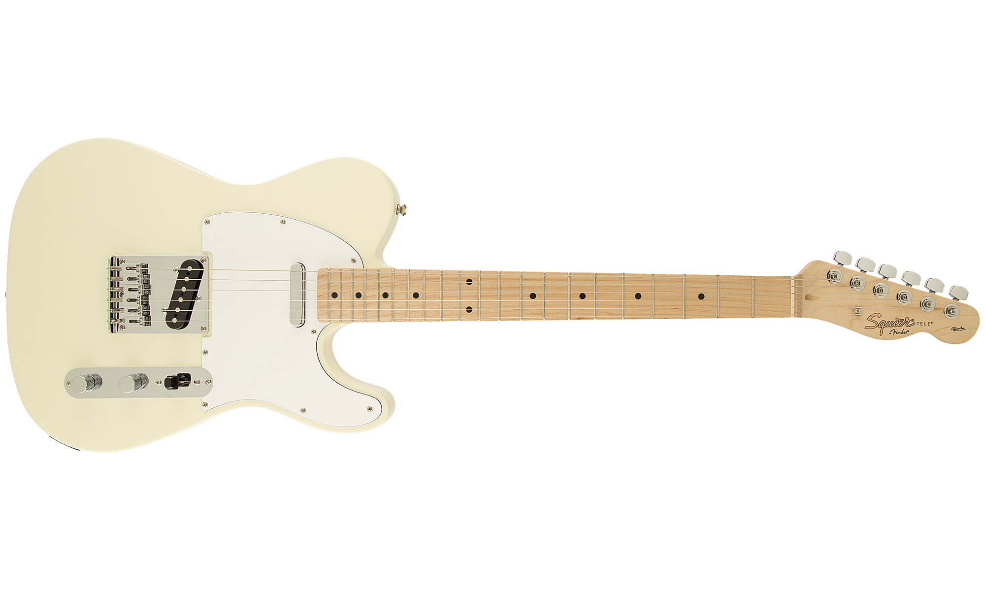 Squier Tele Affinity Series 2013 Mn - Arctic White - Tel shape electric guitar - Variation 1