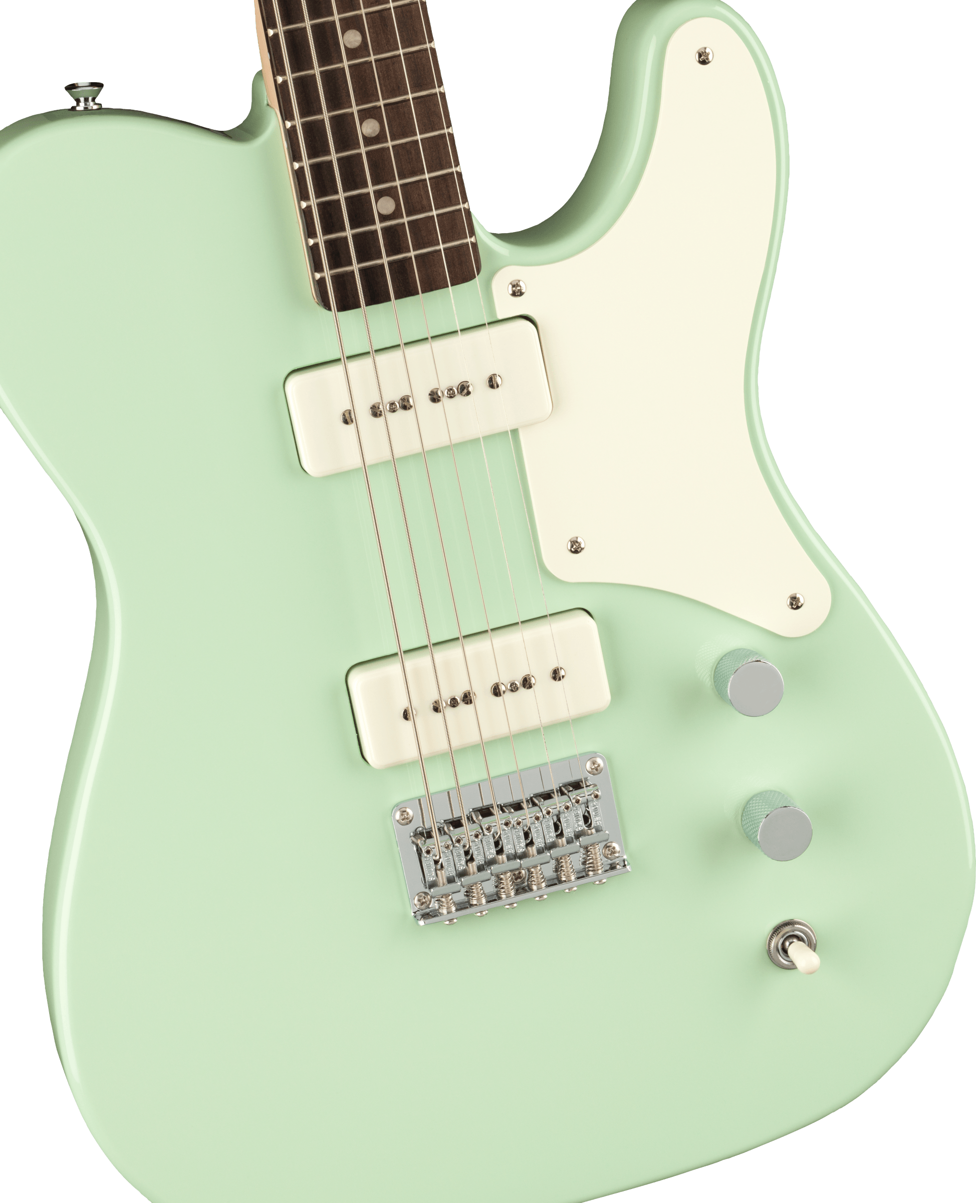 Squier Tele Cabronita Baritone Paranormal 2p90 Ht Lau - Surf Green - Tel shape electric guitar - Variation 2