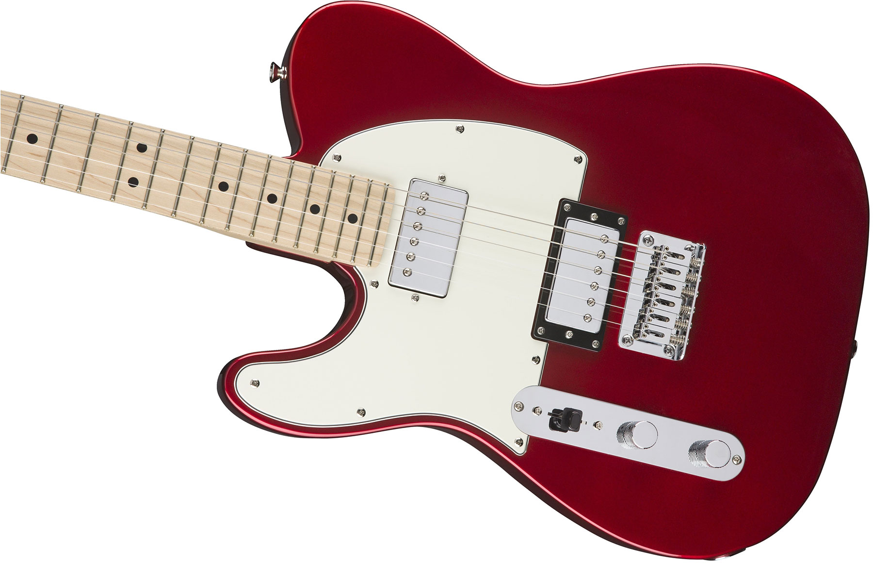 Squier Tele Contemporary Hh Lh Gaucher Mn - Dark Metallic Red - Left-handed electric guitar - Variation 2
