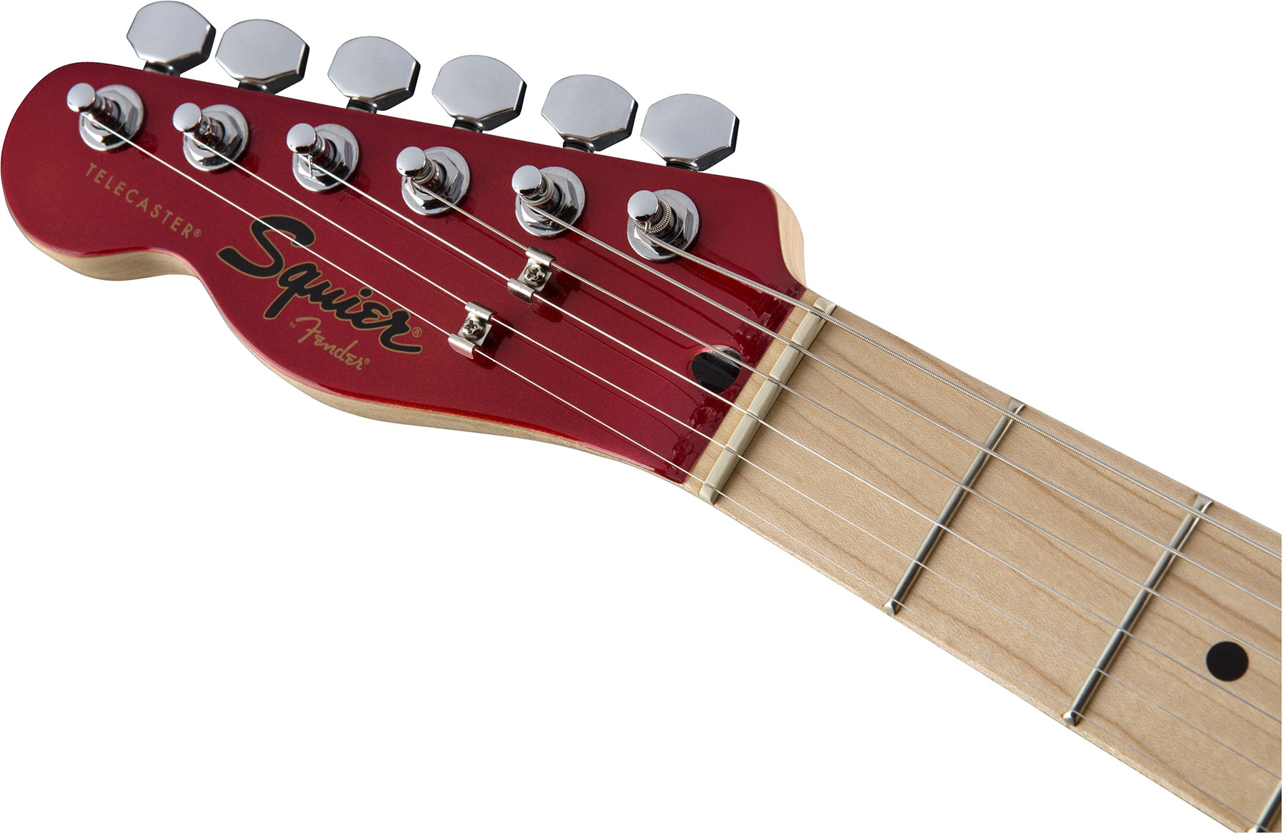 Squier Tele Contemporary Hh Lh Gaucher Mn - Dark Metallic Red - Left-handed electric guitar - Variation 3