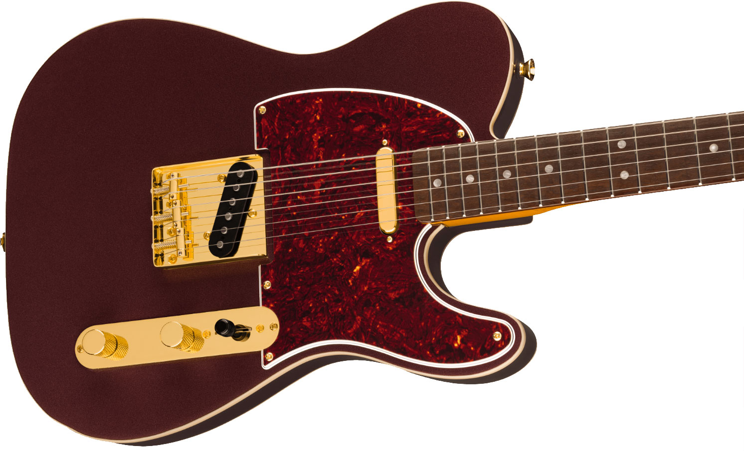 Squier Tele Custom 60s Classic Vibe Fsr Ltd 2s Ht Lau - Oxblood - Tel shape electric guitar - Variation 2