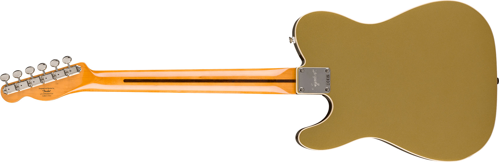 Squier Tele Custom Bigsby Classic Vibe Sh Trem Lau - Aztec Gold - Tel shape electric guitar - Variation 2