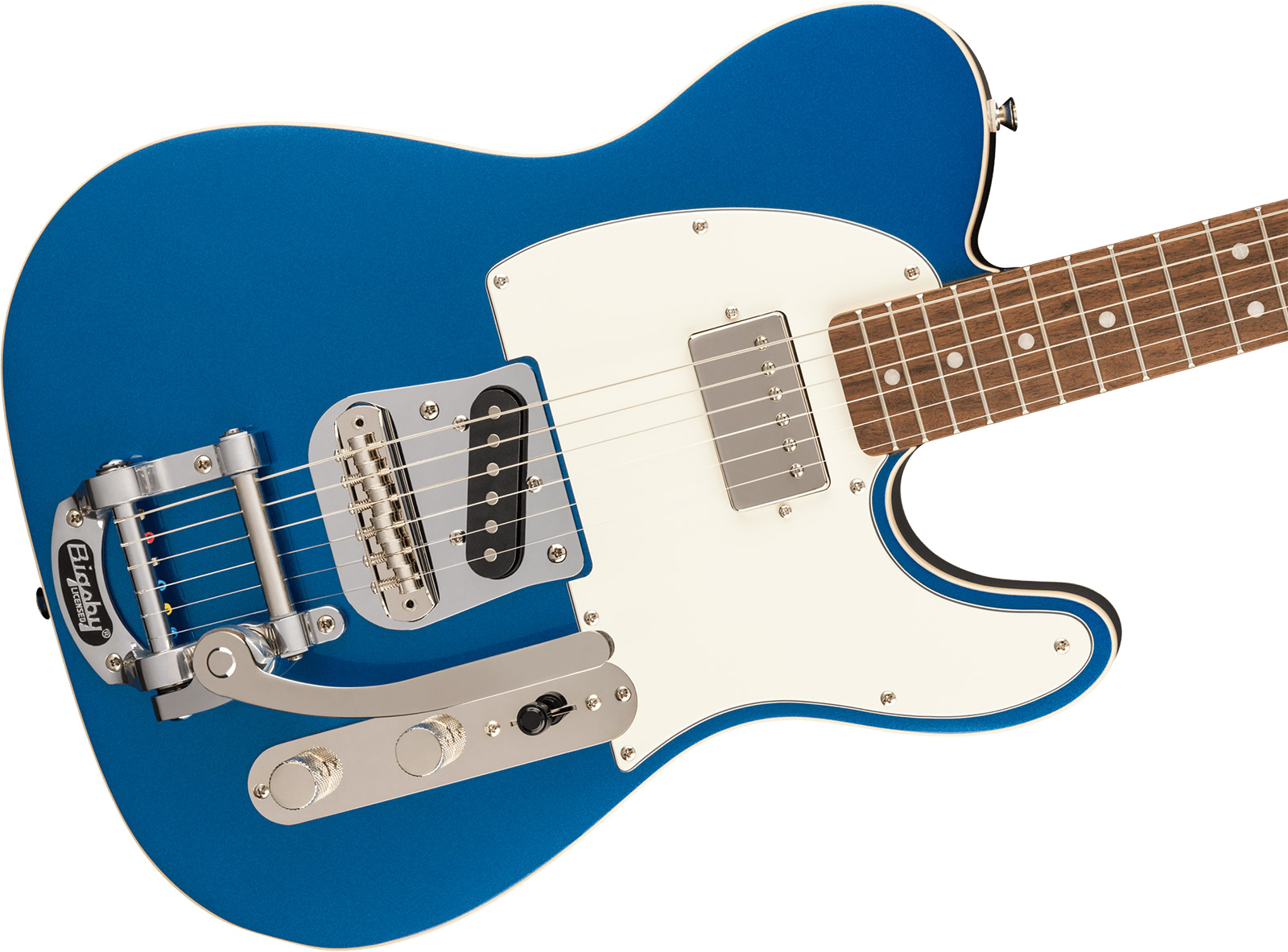 Squier Tele Custom Bigsby Classic Vibe Sh Trem Lau - Lake Placid Blue - Tel shape electric guitar - Variation 2