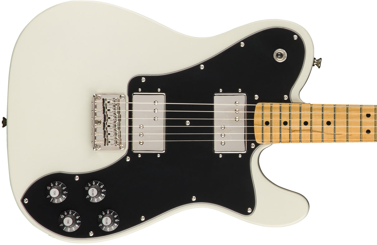 Squier Tele Deluxe Classic Vibe 70s 2019 Hh Mn - Olympic White - Tel shape electric guitar - Variation 1