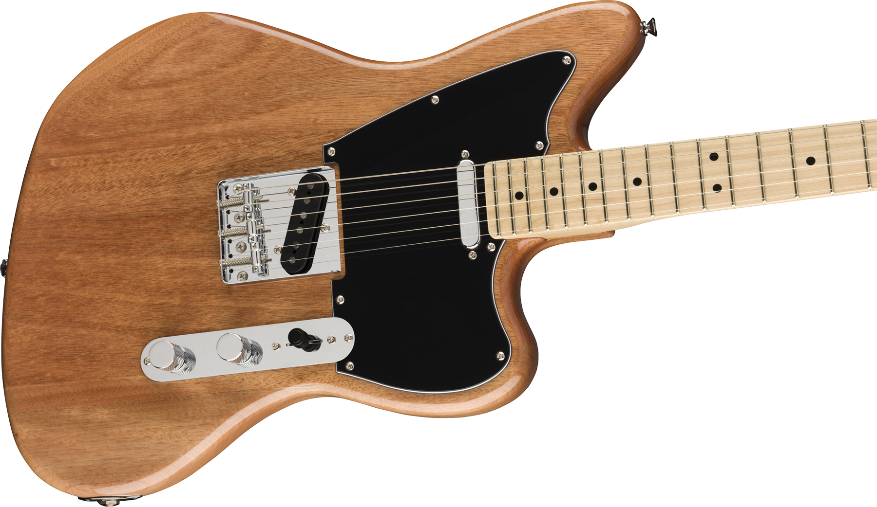 Squier Tele Offset Paranormal Ss Ht Mn - Natural - Retro rock electric guitar - Variation 2