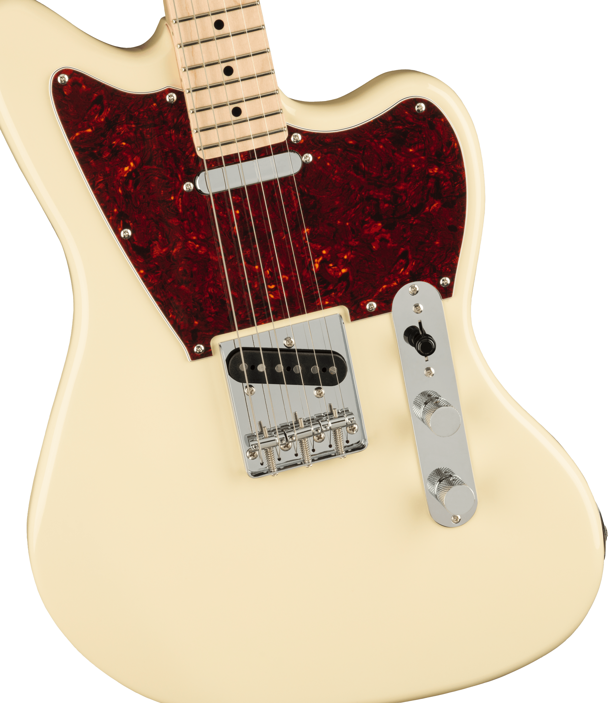 Squier Tele Offset Paranormal Ss Ht Mn - Olympic White - Retro rock electric guitar - Variation 2