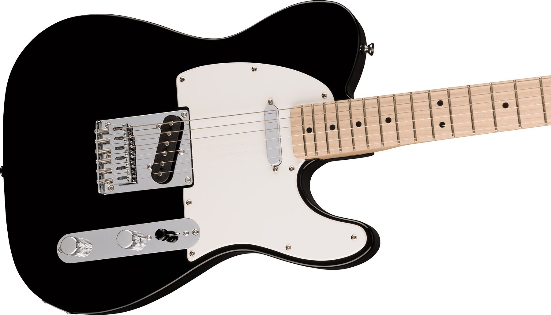 Squier Tele Sonic 2s Ht Mn - Black - Tel shape electric guitar - Variation 2