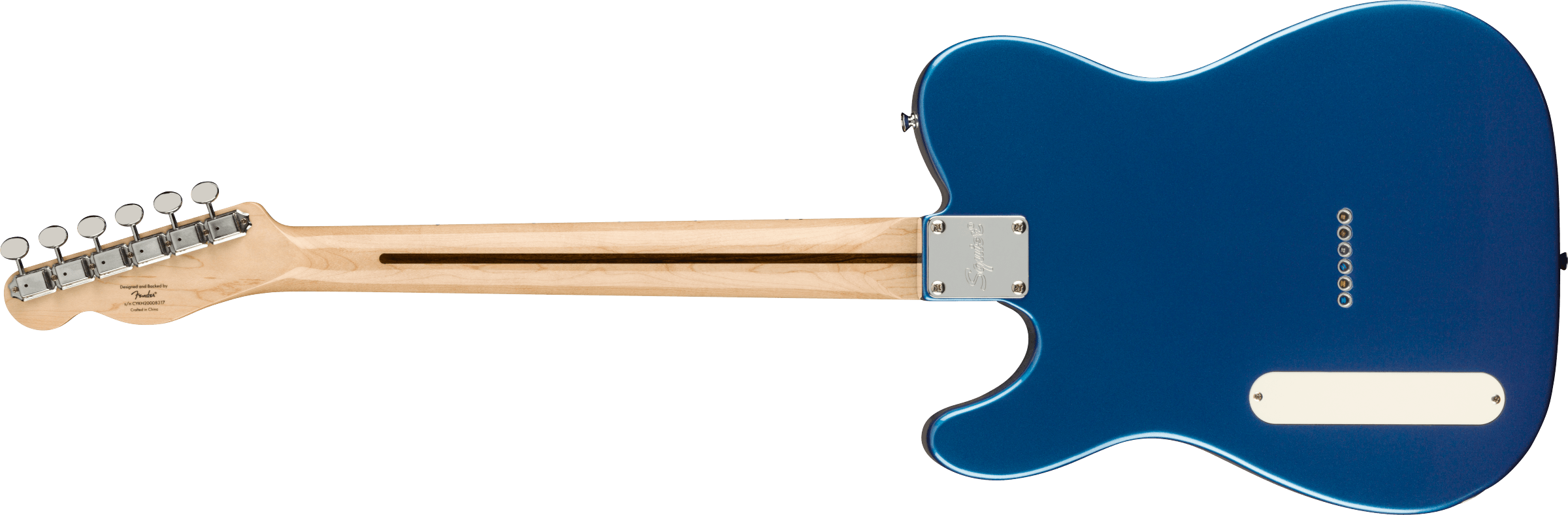 Squier Tele Cabronita Thinline Paranormal Ss Ht Mn - Lake Placid Blue - Tel shape electric guitar - Variation 1
