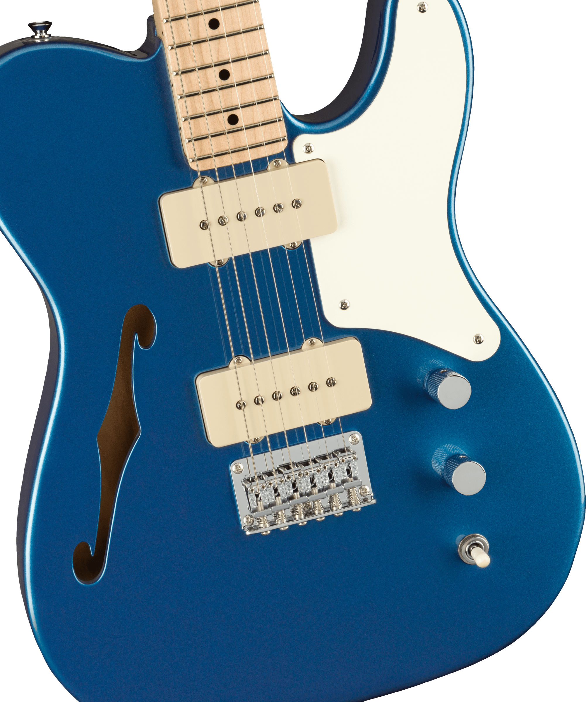 Squier Tele Cabronita Thinline Paranormal Ss Ht Mn - Lake Placid Blue - Tel shape electric guitar - Variation 2