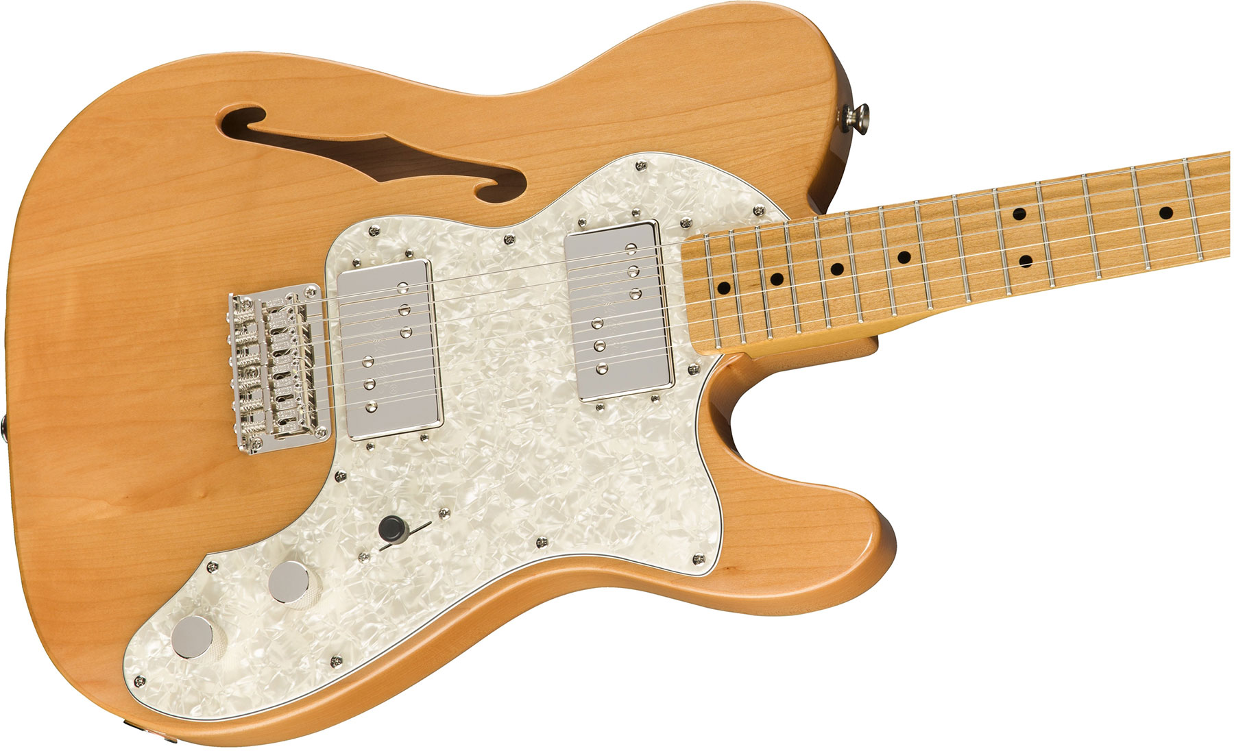 Squier Tele Thinline Classic Vibe 70s 2019 Hh Mn - Natural - Semi-hollow electric guitar - Variation 2