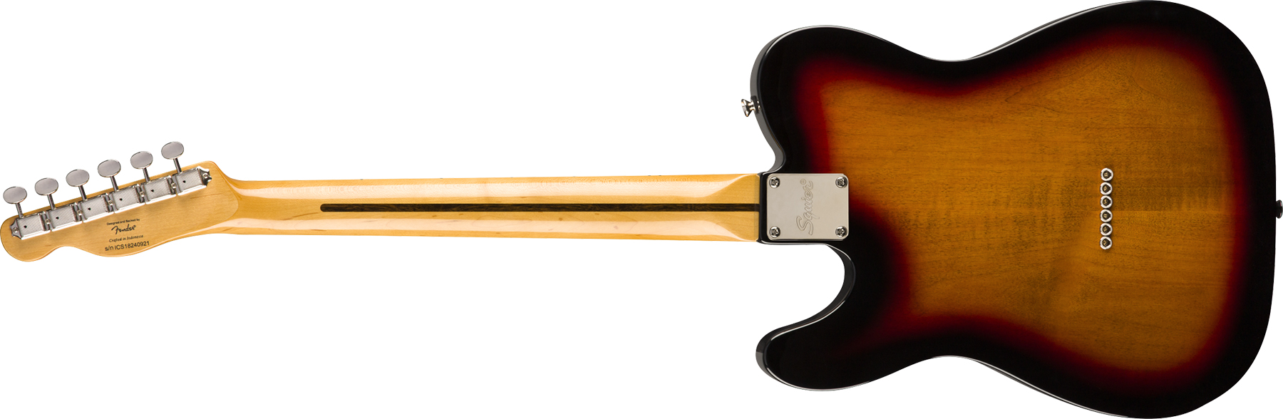 Squier Tele Thinline Classic Vibe 70s 2019 Hh Mn - 3-color Sunburst - Semi-hollow electric guitar - Variation 2