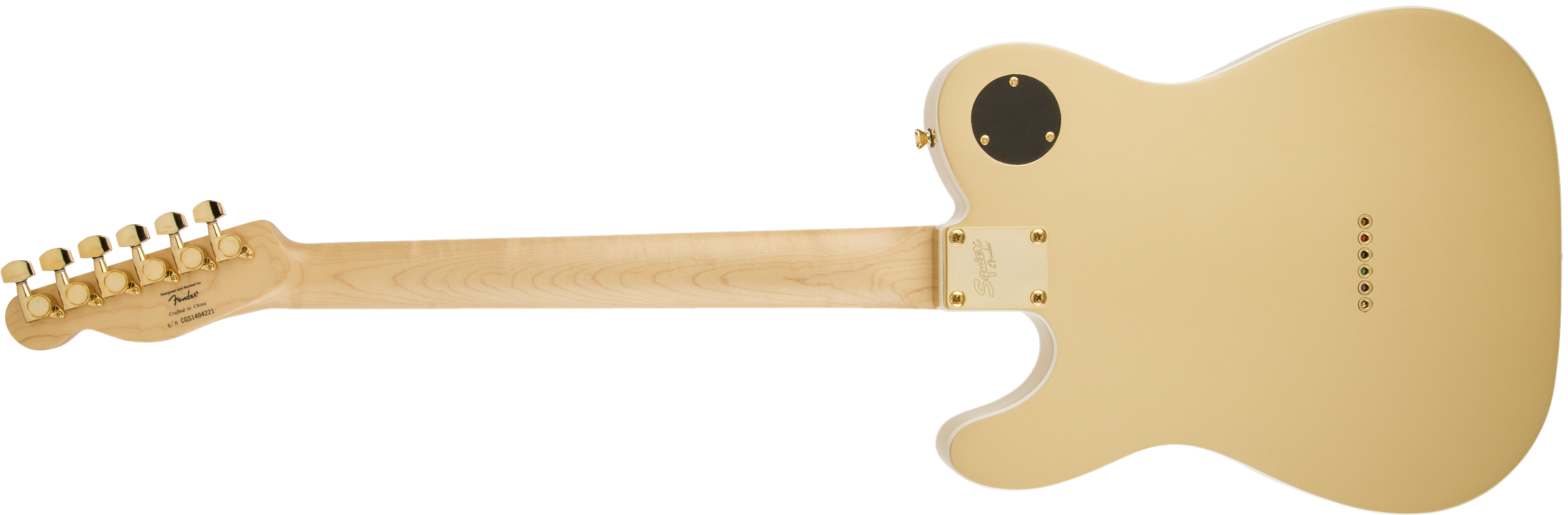 Squier Telecaster J5 (lau) - Frost Gold - Tel shape electric guitar - Variation 2