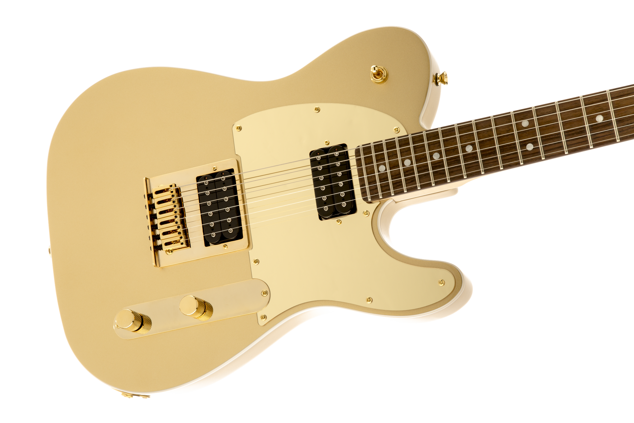 Squier Telecaster J5 (lau) - Frost Gold - Tel shape electric guitar - Variation 4