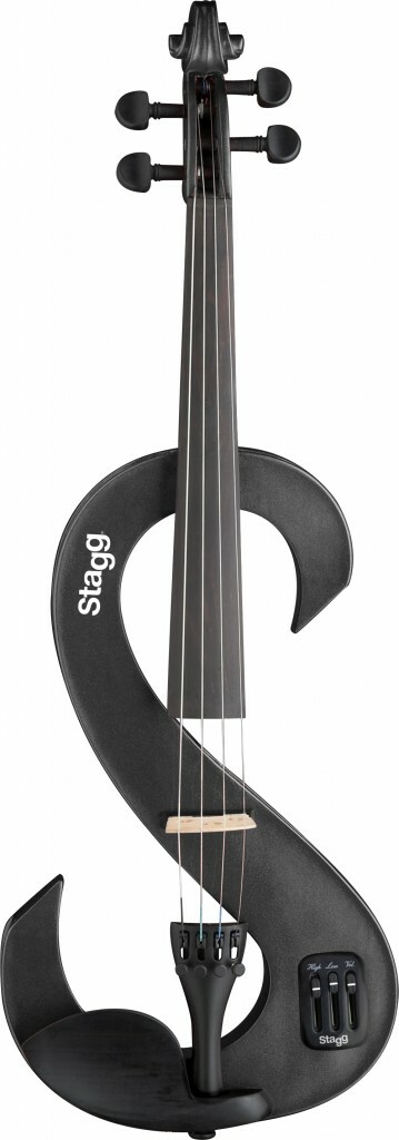 Stagg Evn 4/4 Mbk - Electric Violon - Main picture