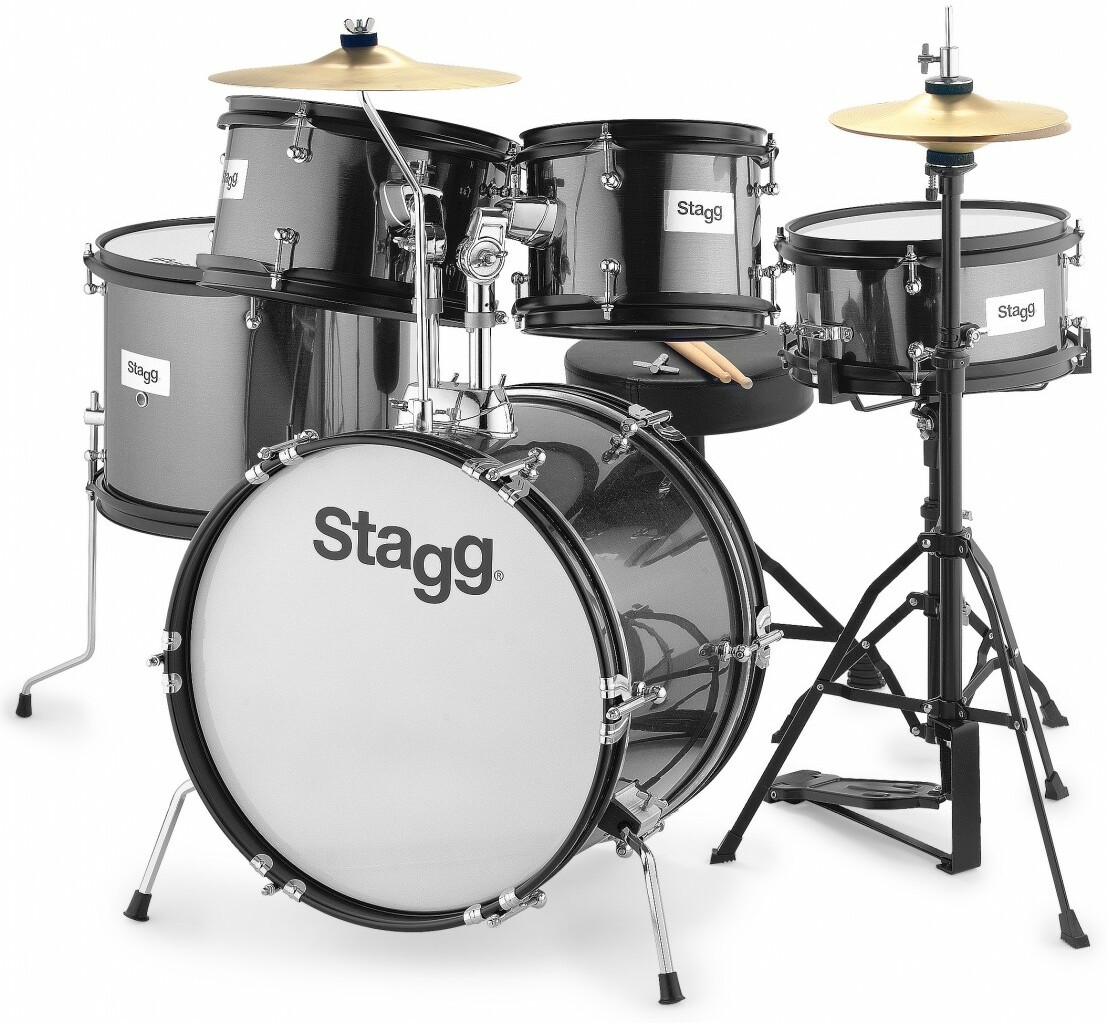 Stagg Tim Jr 5/16 Bk - Black - Junior drum kit - Main picture