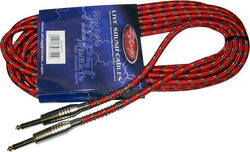 Cable Stagg SGC6VT Tweed Red jack/jack - 6m