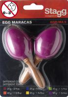 EGG-MA S/MG Pair Of Plastic Egg Maracas Magenta