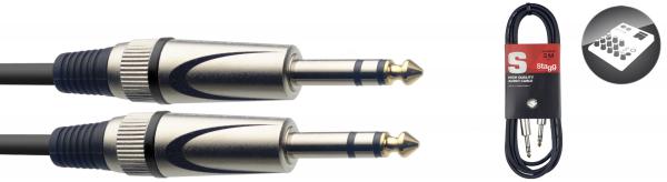 Cable Stagg SAC3PS Deluxe jack / jack stereo - 3m