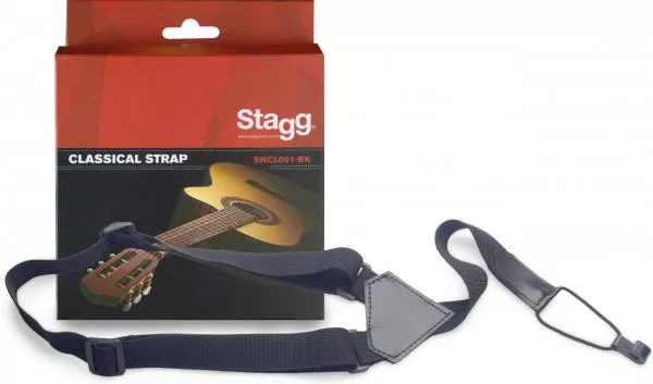 More stringed instruments accessories Stagg SNCL001-BK Classical Strap
