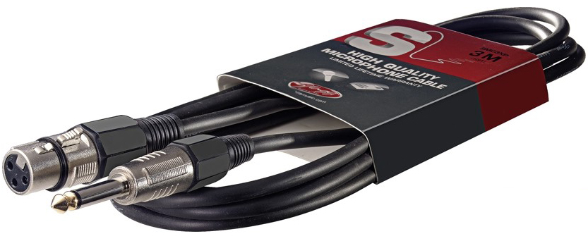 Stagg Smc3xp Xlr Femelle Vers Jack Male 3m - Cable - Variation 1