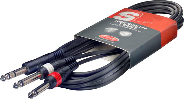 Stagg Syc1ps2p E Jack Male Stereo Vers 2 Jacks Mono 1m - Cable - Variation 1