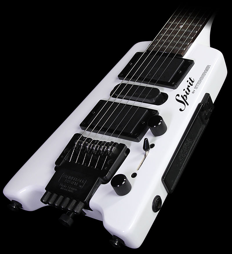 Steinberger Gt-pro Deluxe Outfit Hsh Trem Rw +housse - White - Travel & mini electric guitar - Variation 2