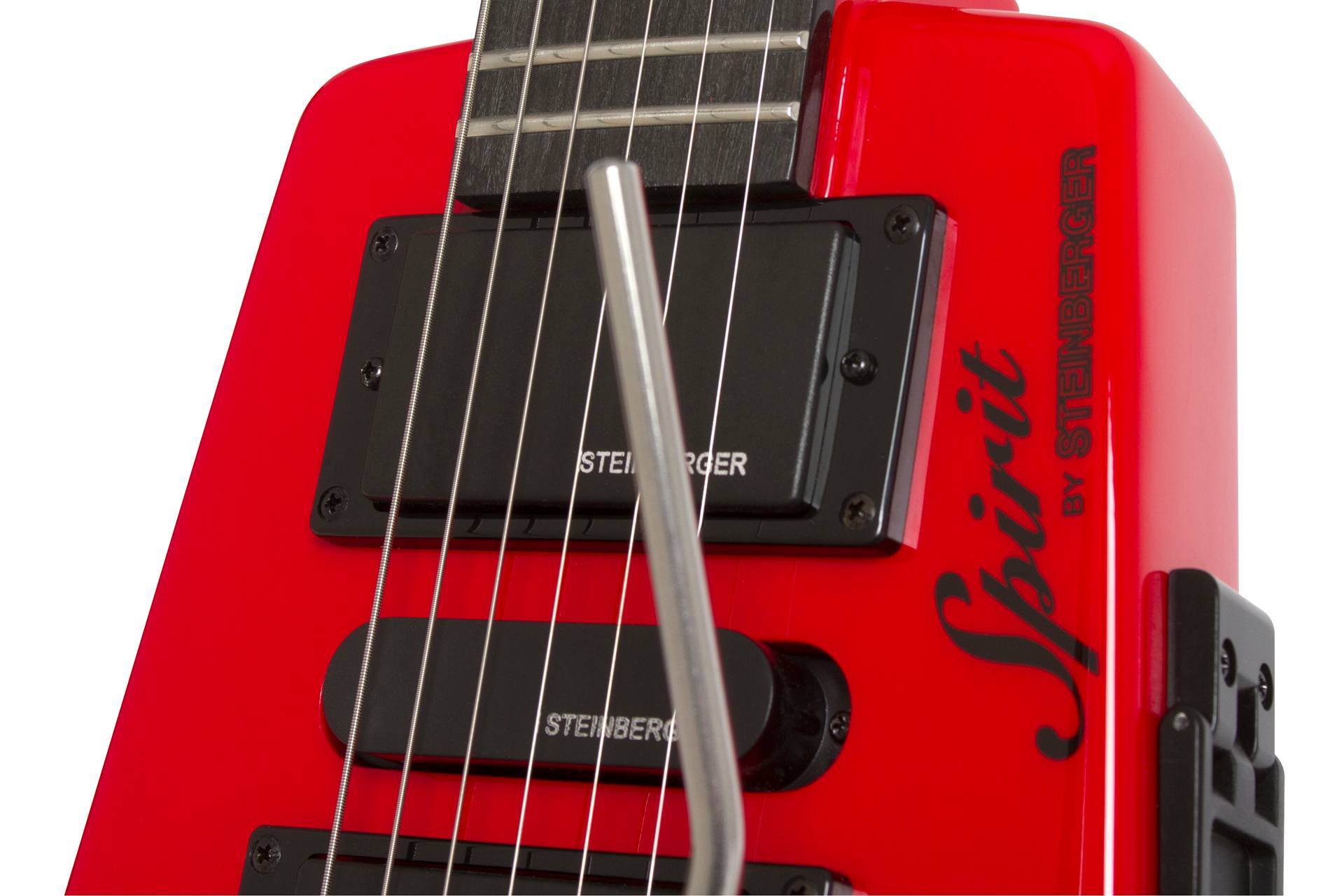 Steinberger Gt-pro Deluxe Outfit Hsh Trem Rw +housse - Hot Rod Red - Travel & mini electric guitar - Variation 1