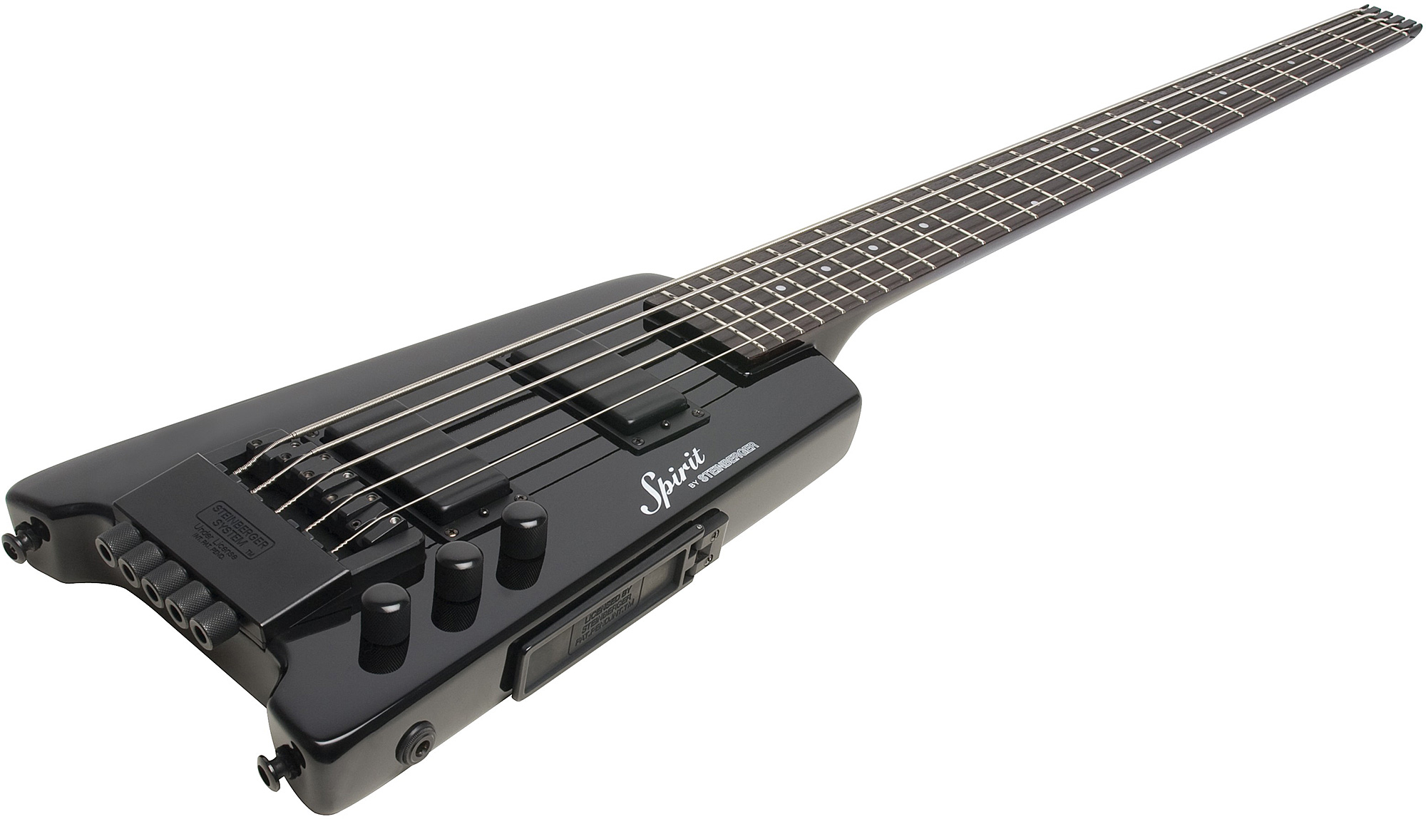 Steinberger Xt-25 Standard Bass Outfit 5c Rw +housse - Black - Travel electric bass - Variation 2