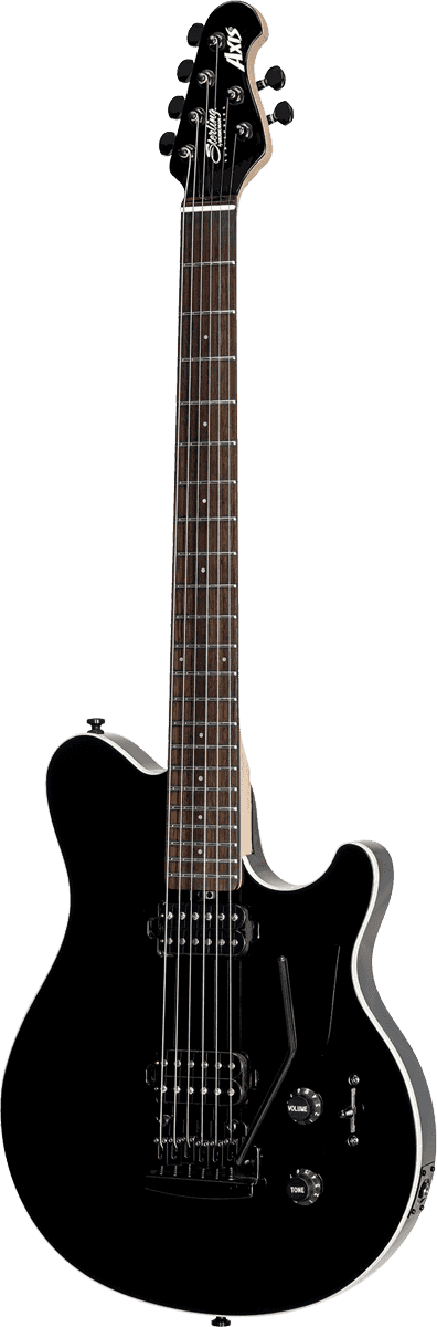 Sterling By Musicman Axis Ax3s Hh Trem Jat - Black - Single cut electric guitar - Variation 3