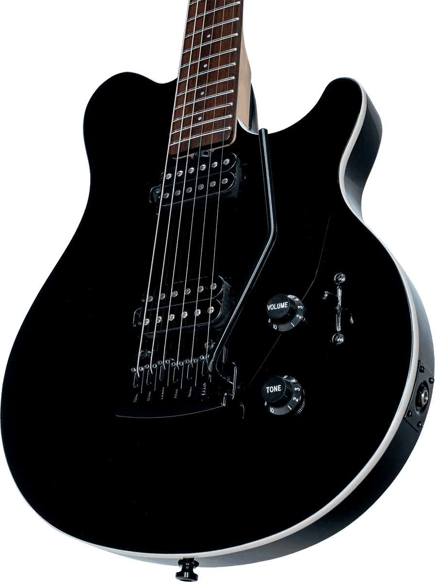 Sterling By Musicman Axis Ax3s Hh Trem Jat - Black - Single cut electric guitar - Variation 4