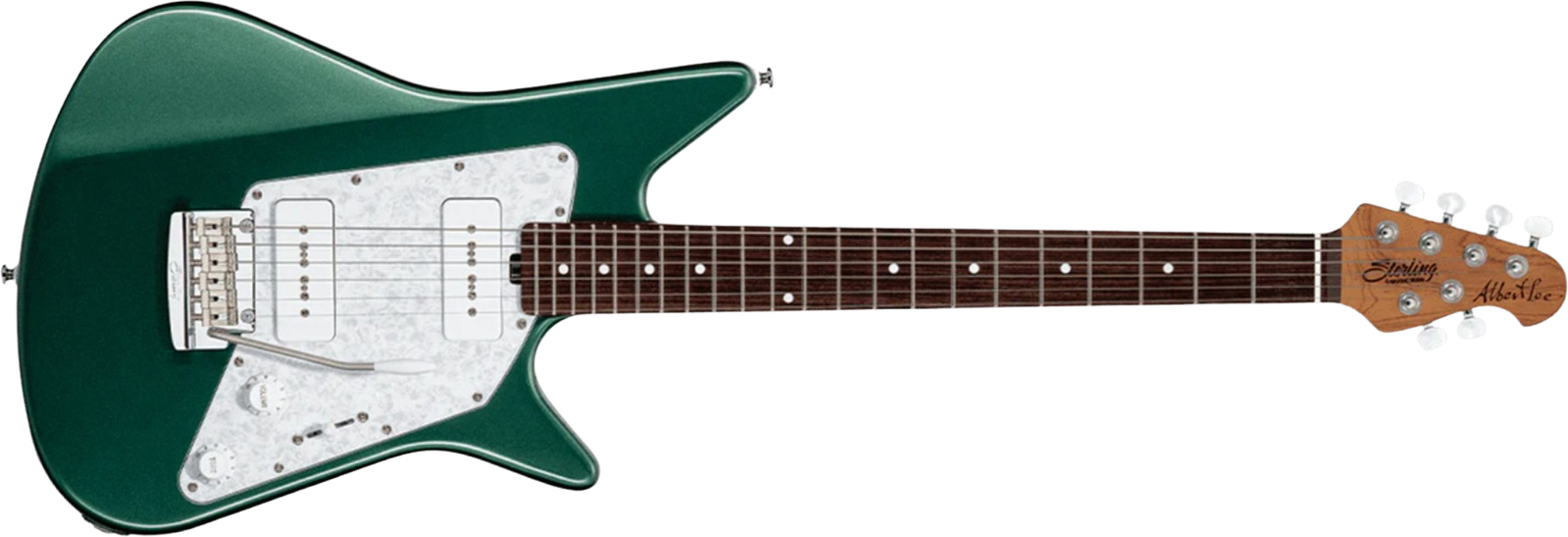 Sterling By Musicman Albert Lee P90 Al40p Signature 2p90 Trem Rw - Sherwood Green - Signature electric guitar - Main picture